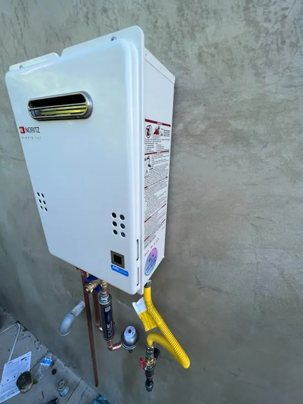 Tankless water heater installation for Perch Creek homes